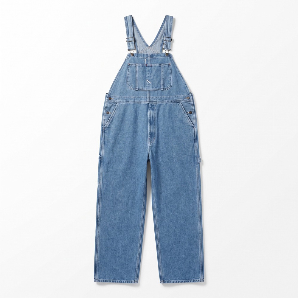 Dickies 40X30 Blue Denim Bib Overalls Mens Casual Workwear Utility